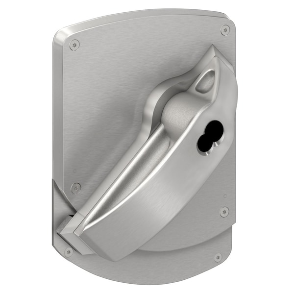 Schlage Grade 1 Storeroom Lock, High Security Ligature Resistant Trim, SFIC Prep Less Core, Satin Stainless ND80BD HSLR 630 RH - main